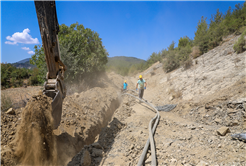 Şehren Mahallesi’ne yeni kaynak ile 2 bin metrelik içme suyu hattı