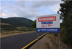 Geyve Alıplar’ın 9 kilometrelik yolu yenilendi