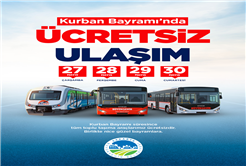 ADARAY, Metrobüs ve belediye otobüsleri bayramda ücretsiz