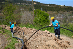 Pamukova’da yerin 115 metre altından gelen kaynak abonelere ulaştırılacak