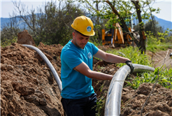 Pamukova’da yerin 115 metre altından gelen kaynak abonelere ulaştırılacak