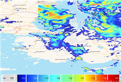 Yağmur yüklü bulutlar böyle görüntülendi