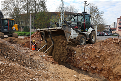 Alparslan Türkeş Caddesi’nde duble yol öncesi altyapı güçlendiriliyor
