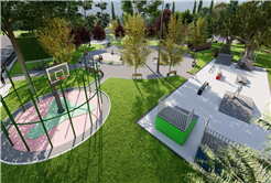 Kaynarca’nın yeni yaşam alanı olacak proje hız kazandı: Trambolinler, 3 pota basket sahası ve kaykay pisti…