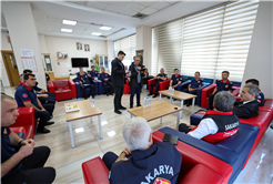 Yusuf Alemdar İtfaiye Teşkilatı'nda: “Fedakârlığınızı gören biri olarak sizinle gurur duyuyorum”