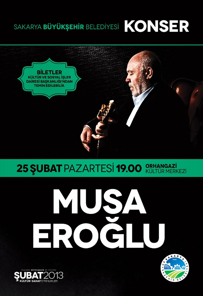 Musa Eroğlu Konseri Pazartesi