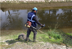 Çark Deresi’nin çevresi temizleniyor