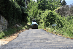 Büyükşehir’den Mahmudiye’ye güçlü altyapı ve 200 ton asfalt