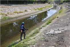 Çark Deresi’nin çevresi temizleniyor