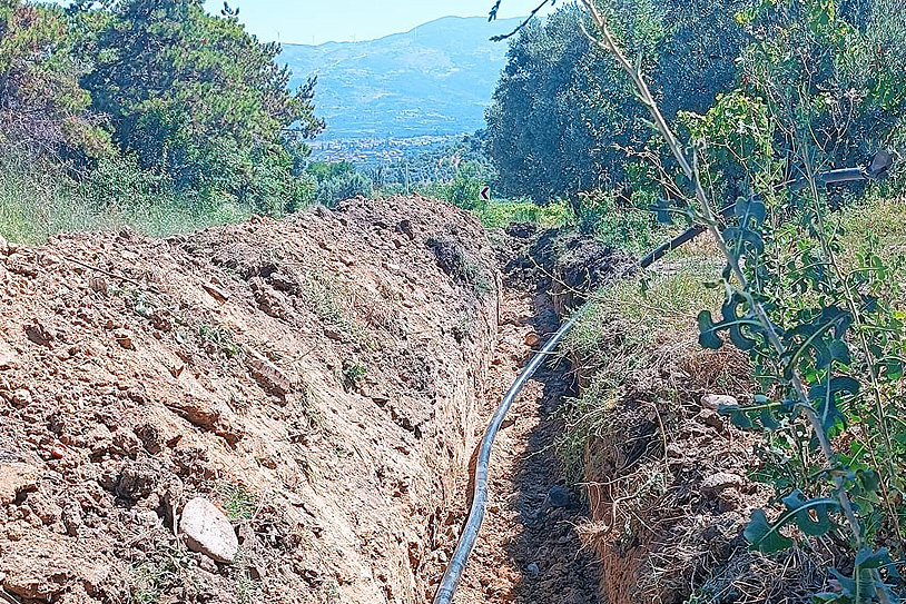 Büyükşehir’den yeni yerleşim noktasına anında bin 500 metrelik içme suyu hattı
