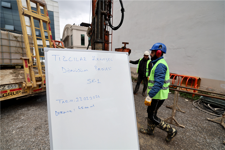 Tığcılar’da kentsel dönüşüm sondaj çalışmalarıyla başladı